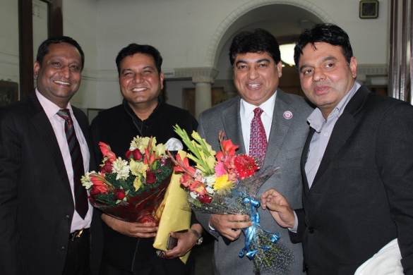 Mr. Anuj Garg ,Mr.RC Dalal ,Captain Rahul Bali with Mr.Nasrullah Qureshi